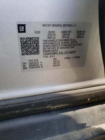 1GKKNRLS1LZ174207 GMC ACADIA SLE