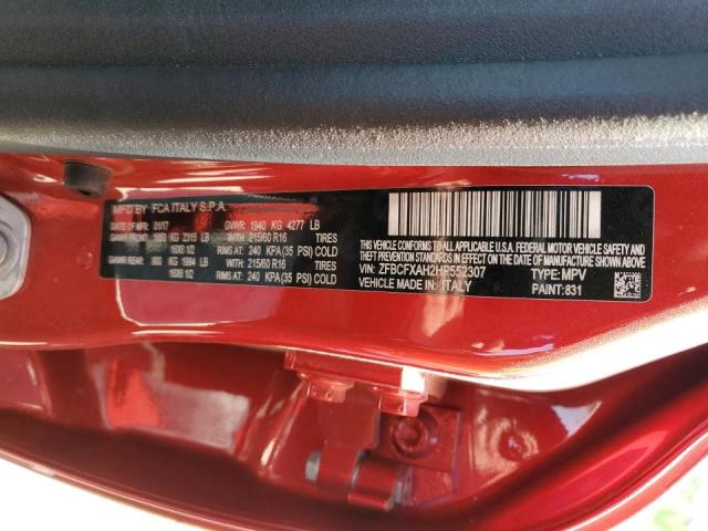 ZFBCFXAH2HP552307 Fiat 500x Pop