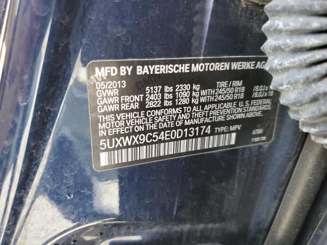 5UXWX9C54E0D13174 BMW X3 Xdrive28i