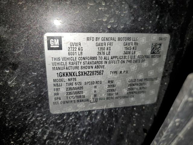 1GKKNXLSXHZ287567 GMC Acadia Denali