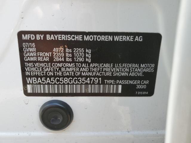WBA5A5C58GG354791 BMW 528 I