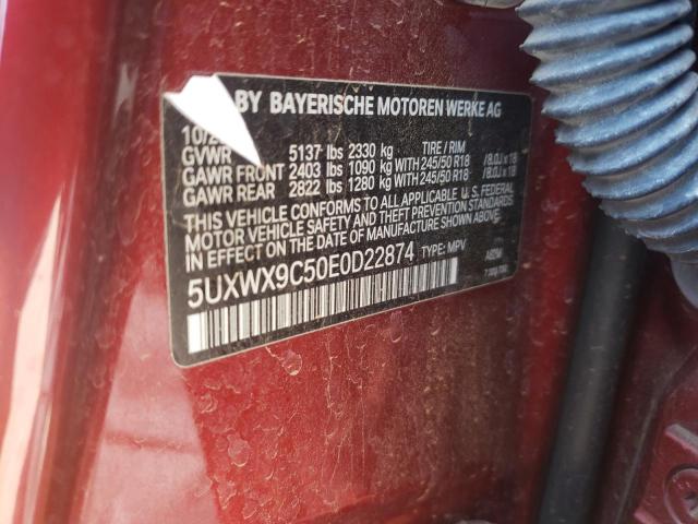 5UXWX9C50E0D22874 BMW X3 Xdrive28i