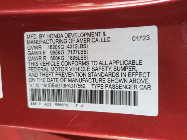 19UDE4G73PA017569 Acura Integra A-spec Tech