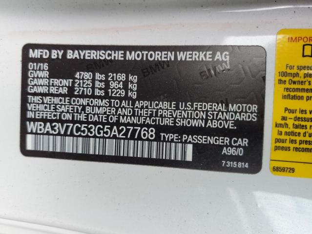 WBA3V7C53G5A27768 BMW 428 I Sulev