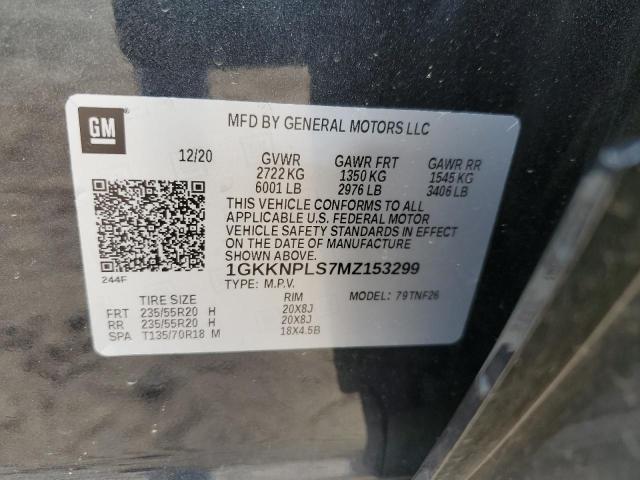 1GKKNPLS7MZ153299 GMC Acadia Denali