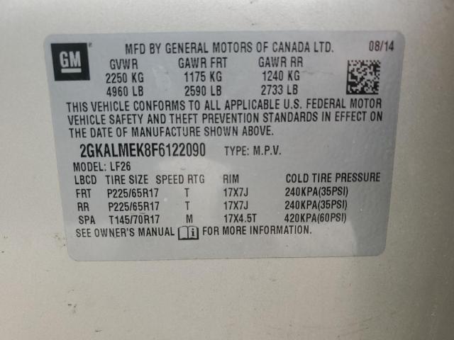 2GKALMEK8F6122090 GMC Terrain Sle
