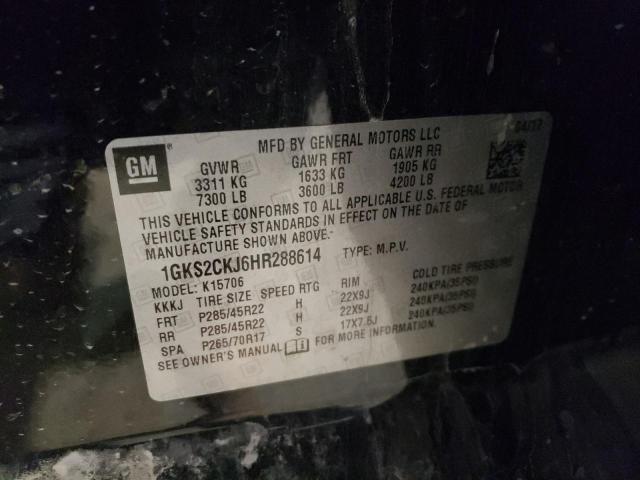 1GKS2CKJ6HR288614 GMC YUKON DENALI