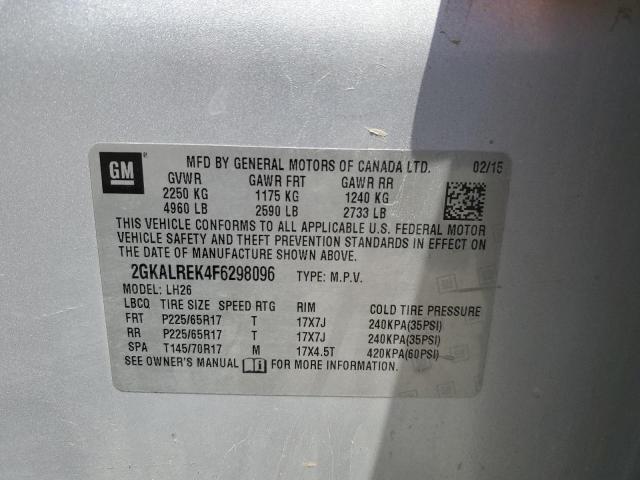 2GKALREK4F6298096 GMC Terrain Sle