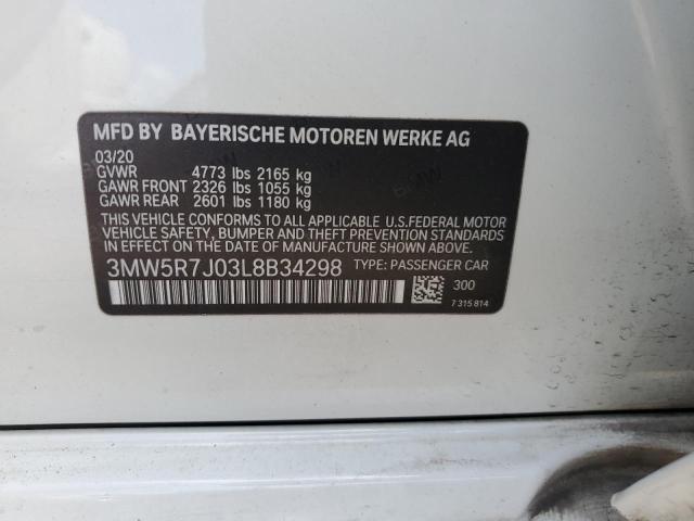 3MW5R7J03L8B34298 BMW 330XI