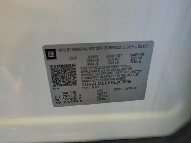3GKALMEVXKL203866 GMC Terrain Sle