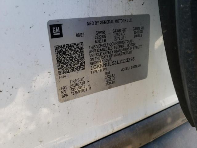 1GKKNULS1LZ113278 GMC ACADIA SLT