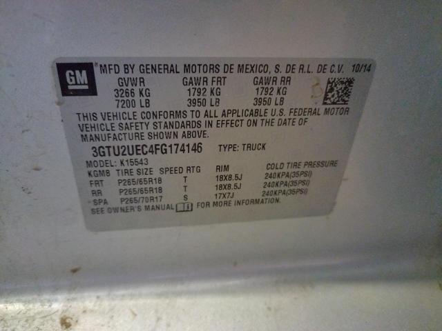 3GTU2UEC4FG174146 GMC Sierra K1500 Sle