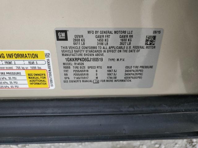 1GKKRPKD6GJ180519 GMC ACADIA SLE