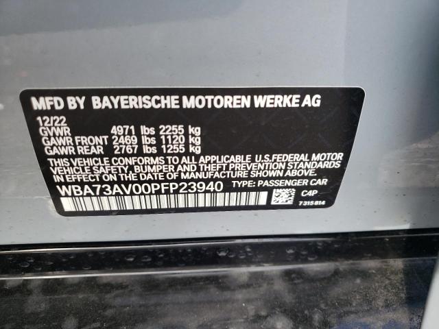 WBA73AV00PFP23940 BMW 430xi Gran Coupe