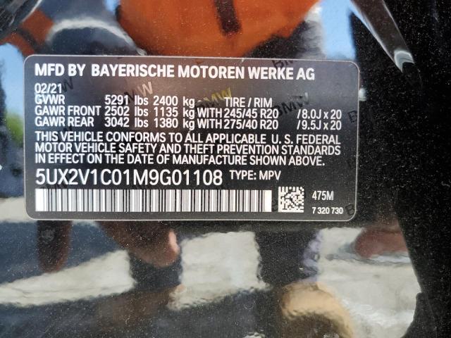 5UX2V1C01M9G01108 BMW X4 Xdrive30i