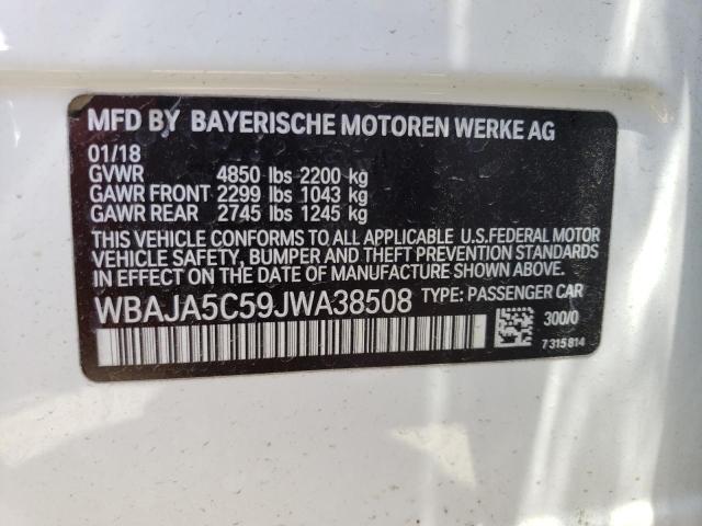 WBAJA5C59JWA38508 BMW 530 I