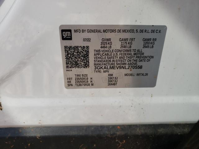 3GKALMEV9NL270558 GMC Terrain Sle