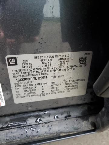 1GKKRRKD0EJ120597 GMC Acadia Slt-1