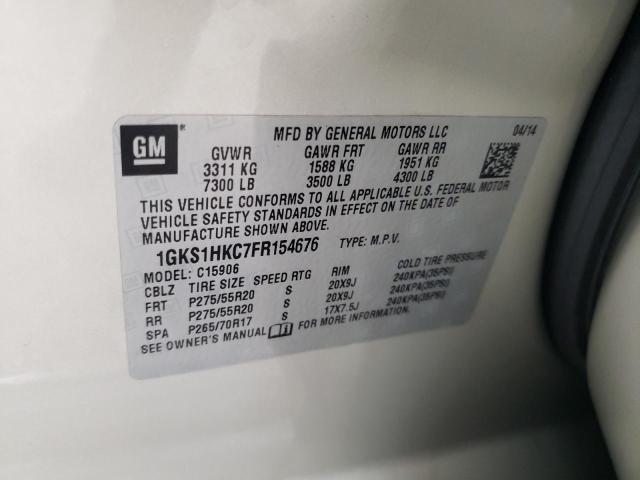 1GKS1HKC7FR154676 GMC Yukon Xl C1500 Slt