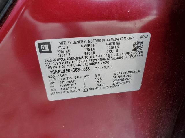 2GKALNEK9G6360568 GMC Terrain Sle