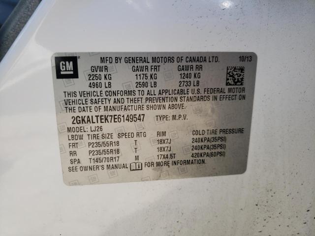 2GKALTEK7E6149547 GMC Terrain Slt