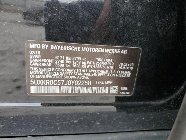 5UXKR0C57J0Y02258 BMW X5 Xdrive35i