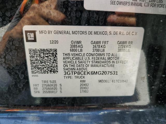 3GTP8CEK6MG207531 GMC Sierra C1500 Elevation