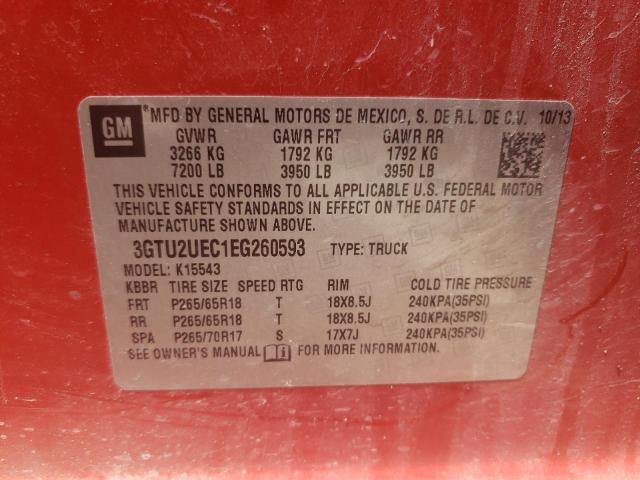 3GTU2UEC1EG260593 GMC Sierra K1500 Sle