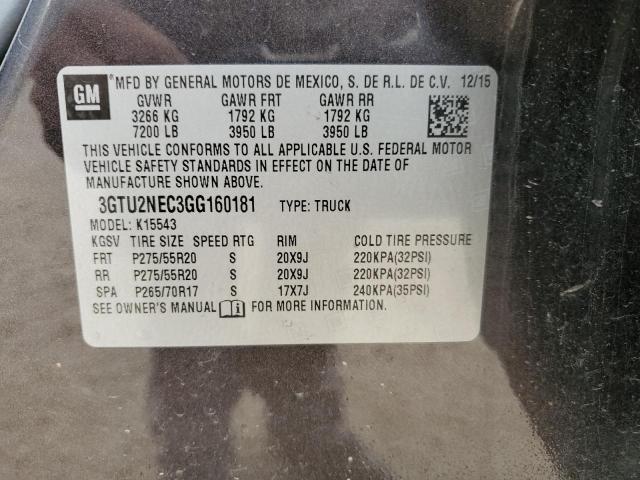 3GTU2NEC3GG160181 GMC Sierra K1500 Slt