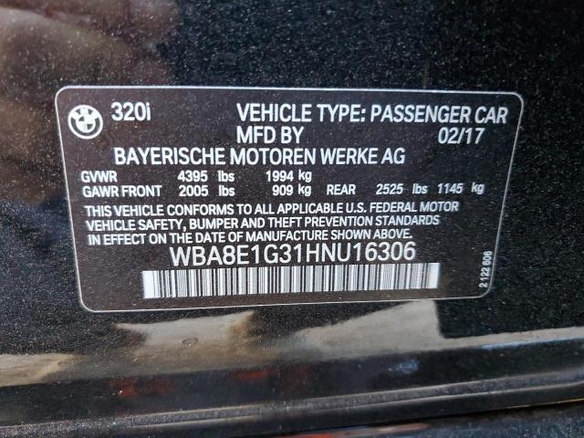WBA8E1G31HNU16306 BMW 320 I
