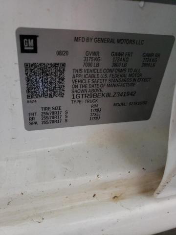 1GTR9BEK8LZ341942 GMC Sierra K1500 Sle