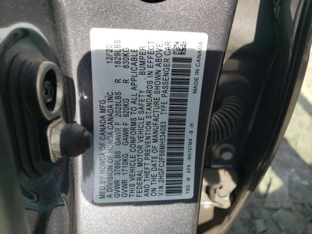 2HGFC2F68MH534083 Honda Civic Lx