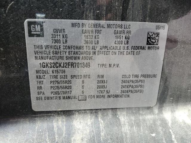 1GKS2CKJ2FR701349 GMC YUKON DENALI