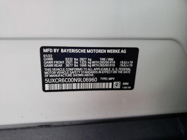 5UXCR6C00N9L06960 BMW X5 Xdrive40i