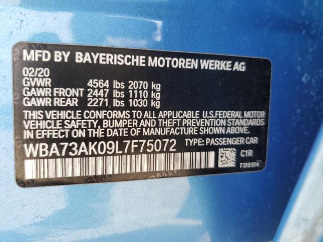 WBA73AK09L7F75072 BMW 228XI