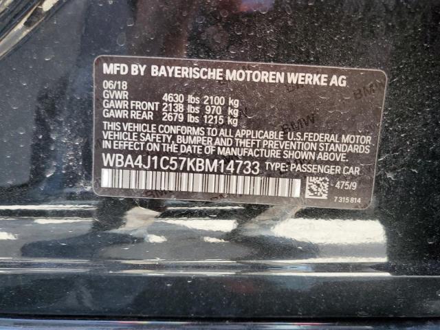 WBA4J1C57KBM14733 BMW 430i Gran Coupe