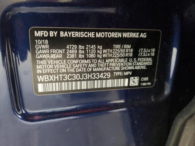 WBXHT3C30J3H33429 BMW X1 Xdrive28i