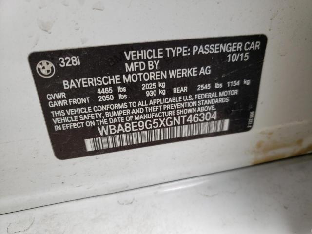 WBA8E9G5XGNT46304 BMW 328 I Sulev
