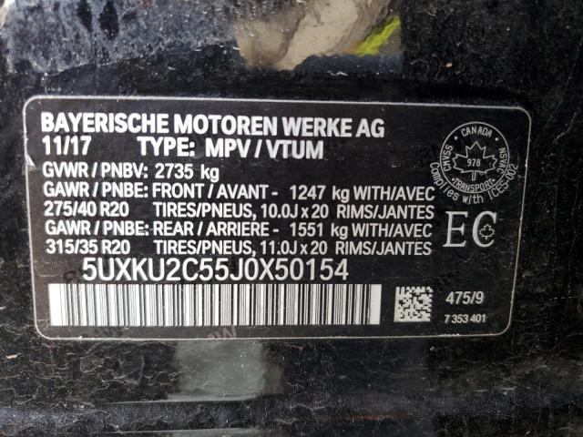 5UXKU2C55J0X50154 BMW X6 Xdrive35i
