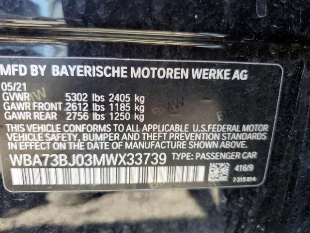 WBA73BJ03MWX33739 BMW 540 XI