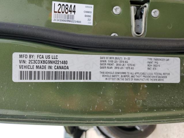 2C3CDXBG9NH221480 Dodge Charger Sxt
