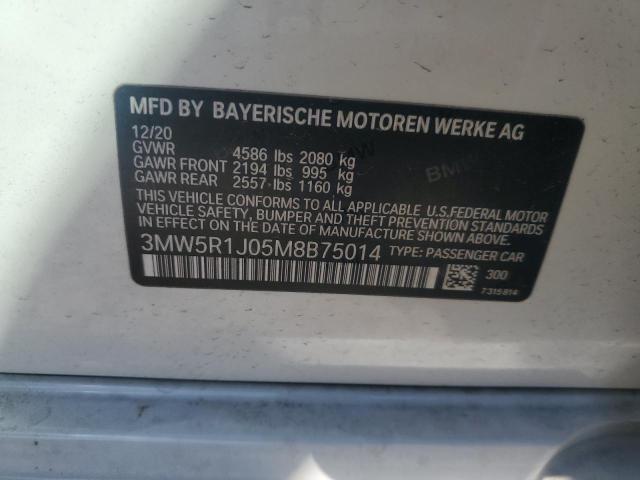 3MW5R1J05M8B75014 BMW 330I