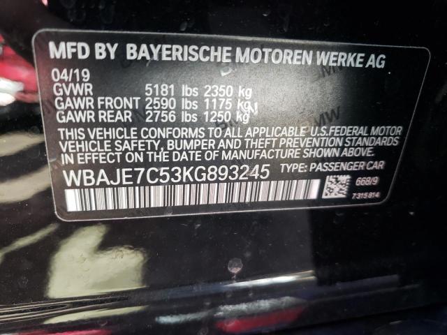 WBAJE7C53KG893245 BMW 540 XI