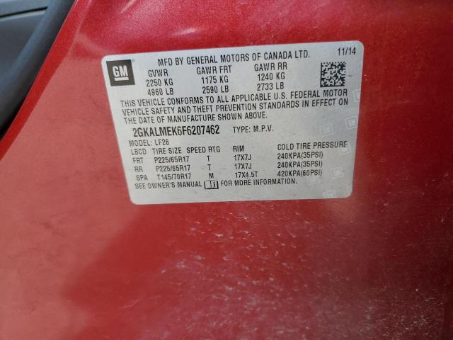 2GKALMEK6F6207462 GMC Terrain Sle