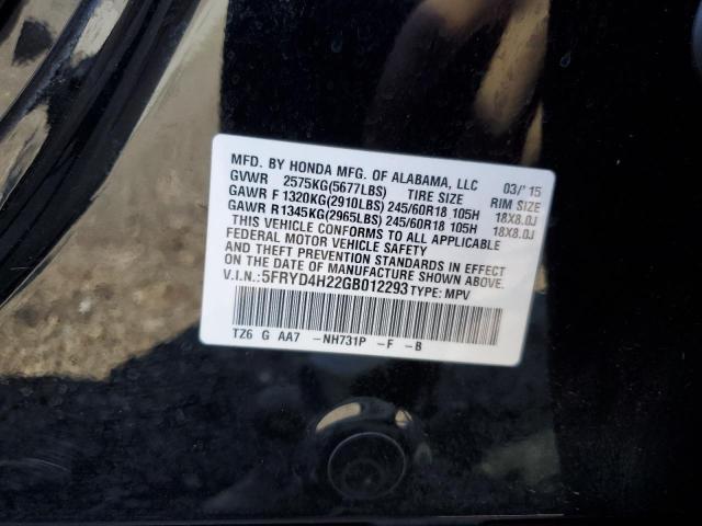 5FRYD4H22GB012293 Acura MDX