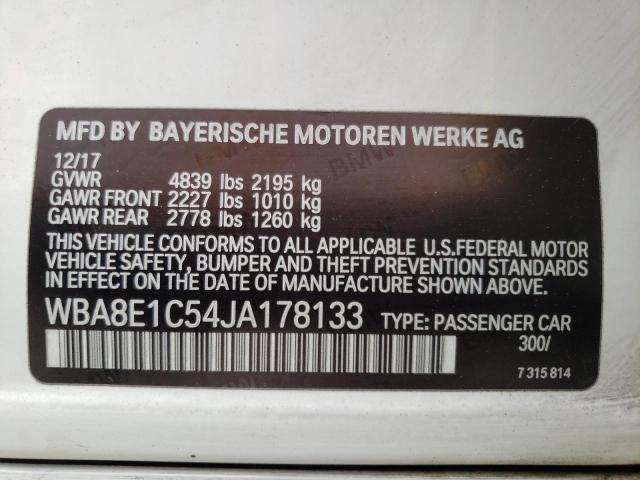 WBA8E1C54JA178133 BMW 330e