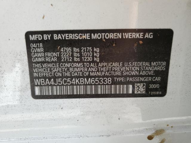 WBA4J5C54KBM65338 BMW 440i Gran Coupe