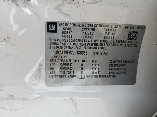 3GKALMEV2JL138056 GMC Terrain Sle