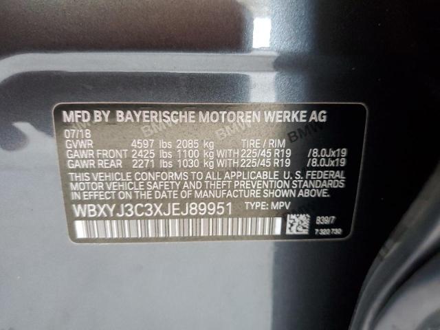 WBXYJ3C3XJEJ89951 BMW X2 Sdrive28i