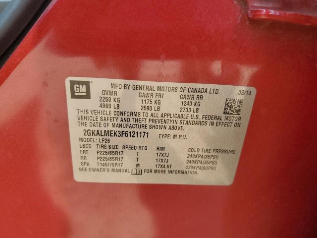 2GKALMEK3F6121171 GMC Terrain Sle
